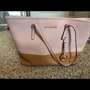 Michael Kors Pink & Nude tote purse